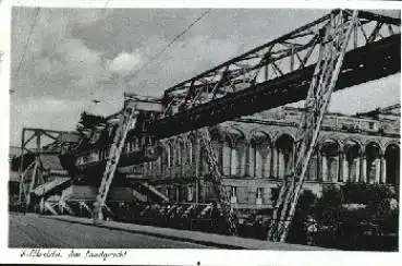 Wuppertal Elberfel Am Landgericht Schwebebahn o 15.10.1951