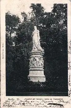 Tiergarten Berlin Denkmal Königin Louise o 13.10.1900