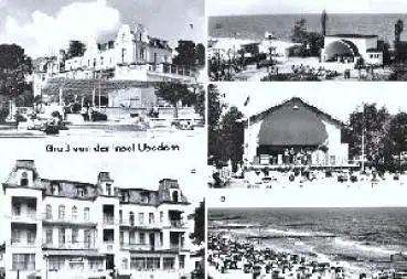 Insel Usedom Bansin Heringsdorf Zinnowitz Ahlbeck Koserow AK 1980