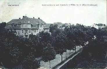 Zehlendorf Berlin Wilhelm Strasse mit Sanatoirum Wilhemsruh gebr. 15.7.1910