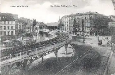 Kreuzberg Berlin Hochbahn Schlesisches Tor * ca. 1910