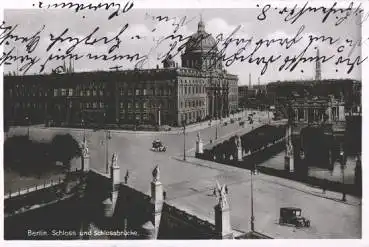 Berlin Schloss und Schlossbrücke gebr. 24.7.1935