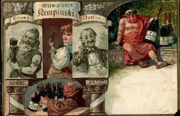 Berlin Weinstuben Kempinski Litho o 6.1.1902