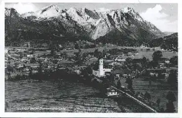 82490 Farchant gegen Zugspitzmassiv * ca. 1930