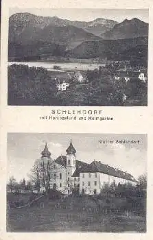 82444 Schledorf mit Herzogstand und Heimgarten * ca. 1920