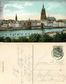 Frankfurt Main Eiserne Steg o 21.10.1912