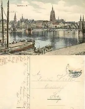 Frankfurt Main Eiserne Steg o ca.1905