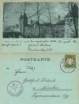 92224 Amberg Mondscheinkarte o 1.4.1898