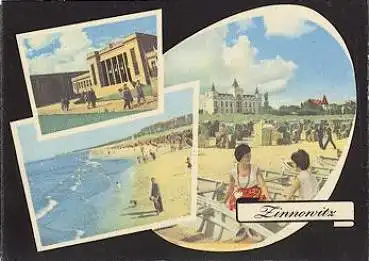 17454 Zinnowitz Mehrbildkarte gebr. ca. 1960