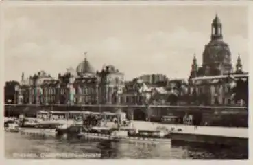 Dresden Dampfschifflandeplatz Frauenkirche gebr. 27.5.1935