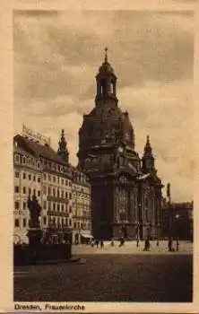 Dresden Jüdenmarkt mit Frauenkirche *ca. 1930