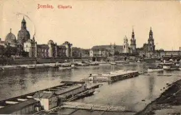 Dresden Badeanstalt an der Elbe o 1.4.1907