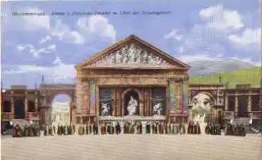 82487 Oberammergau Bühne von Passions-Theater mit Chor und Schutzgeister * ca. 1930