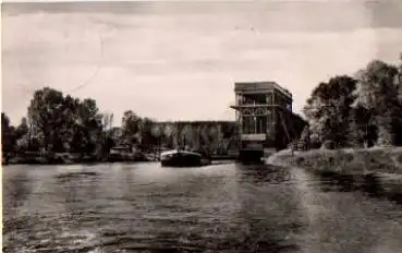 16248 Niederfinow, Schiffshebewerk am Oder-Havel-Kanal, o 30.07. ca. 1964