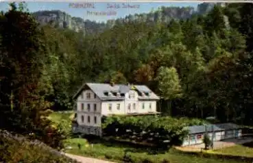 01844 Polenztal Hotel Restaurant Frinztalmühle Neustadt in Sachsen *ca. 1920