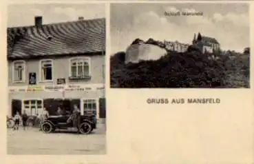 06343 Mansfeld Restaurnat und Schloss *ca. 1930