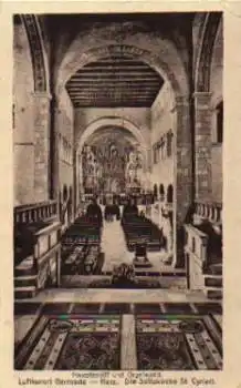 06507 Gernrode Stiftskirche St. Cyriaci, Hauptschiff und Orgelapsis * ca. 190