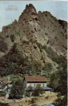 06502 Bodetal Königsruhe mit Rosstrappenfelsen * ca. 1910