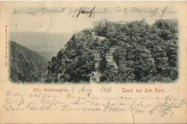 06502 Thale Harz Hotel Hexentanzplatz o 8.8.1899