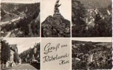 06507 Rübeland Denkmal mit Bären o 7.10.1957