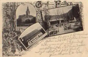 06463 Falkenstein Harz Gasthaus zum Falken o 27.8.1902