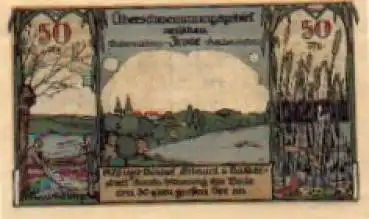 06464 Frose Städtenotgeld 50 Pfennige Überschwemmungsgebiet 1921