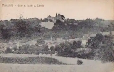 06343 Mansfeld  Stadt und Schloss o 1.6.1921