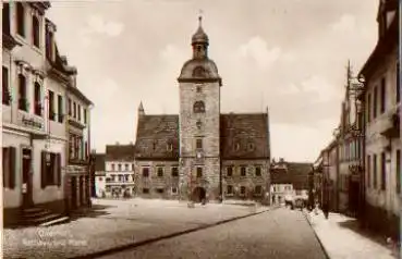 06268 Querfurt, Rathaus und Markt * ca. 1930