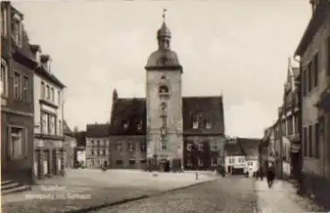 06268 Querfurt Marktplatz mit Rathaus * 1935