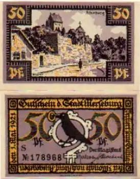 06217 Merseburg Städtenotgeld Wert 50 Pfennige Altenburg 1921