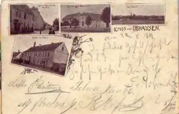 06218 Obhausen Gasthof Saalkreis o 23.5.1898