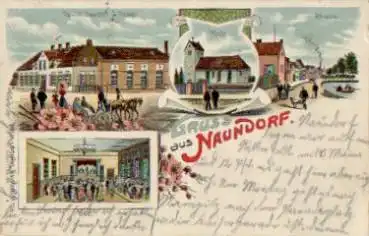 06198 Naundorf Salzatal Gasthof Litho o 26..1912