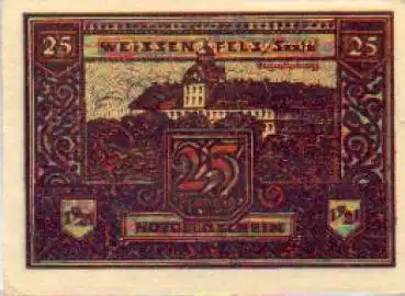 06667 Weissenfels Städtenotgeld 25 Pfennige Augustusburg 1921