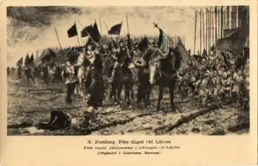 06686 Lützen Vor der Schlacht Künstlerkarte N. Forsberg * ca. 1955