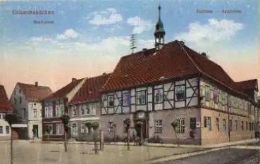 06773 Gräfenhainichen Marktplatz Rathaus Ratskeller * ca. 1920