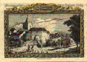 06618 Alt-Naumburg Städtenotgeld 25 Pfennige Wenzelsthor 1921