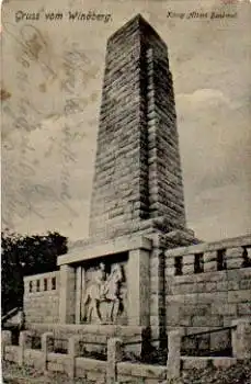 01705 Freital Windberg König Albert Denkmal, o ca. 1910