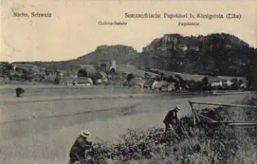 01824 Papstdorf mit Gohrischstein, Papstsein, o 17.7.1924