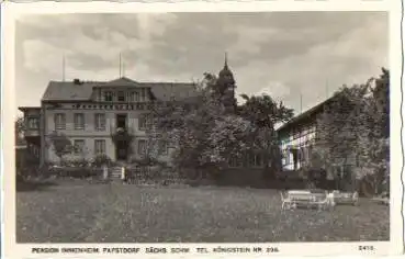 01824 Papstdorf Pension Immenheim o 16.4.1942