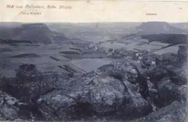 01824 Sächs. Schweiz, Blick vom Pfaffenstein o 1.9.1910