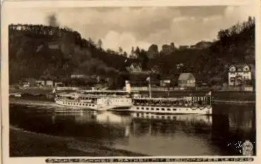 01814 Rathen Elbdampfer Leipzig o 19.8.1931 Hahn-Foto3960