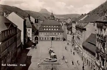 01814 Bad Schandau Markt gebr. ca. 1960