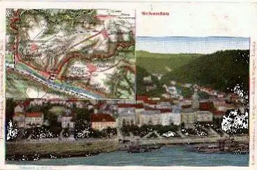01814 Bad Schandau mit Landkarte *ca. 1900