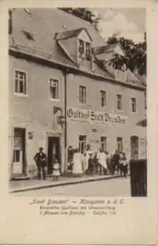 01824 Königstein Restaurant "Stadt Dresden" *ca. 1910