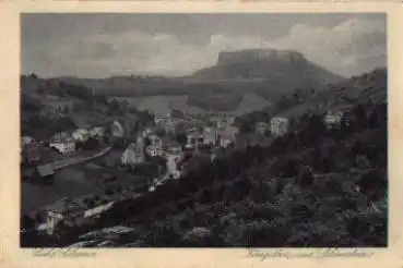 01824 Königstein mit Lilienstein gebr. ca.1910