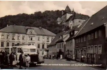 01825 Liebstadt,  Schloß Kuckuckstein, Gasthof Schwarzes Kleeblatt *ca. 1960