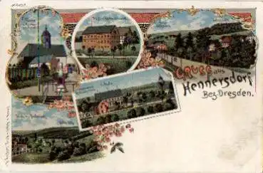 01762 Hennersdorf Litho *ca. 1900