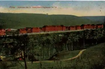 01796 Pirna Kasernen des 5. Feldartillerie-Regiments Nr. 64 o 26.6.1909