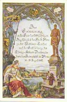 01796 Pirna 500 Jahre Zugehörigkeit Wettiner Lande, Litho o 28.8.1905