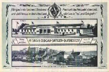 01796 Pirna 19. Sächsisches-Elbgau-Sängerbundesfest *ca. 1930 Sängerfest